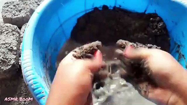 Super Gritty Concrete Sand Cement Water Crumble Dipping Cr: ASMR BooM