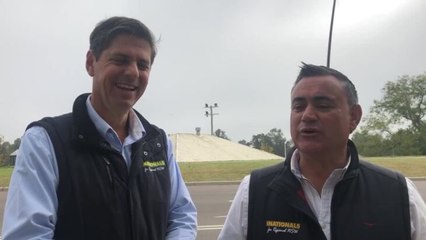 David Layzell  & John Barilaro on the election result