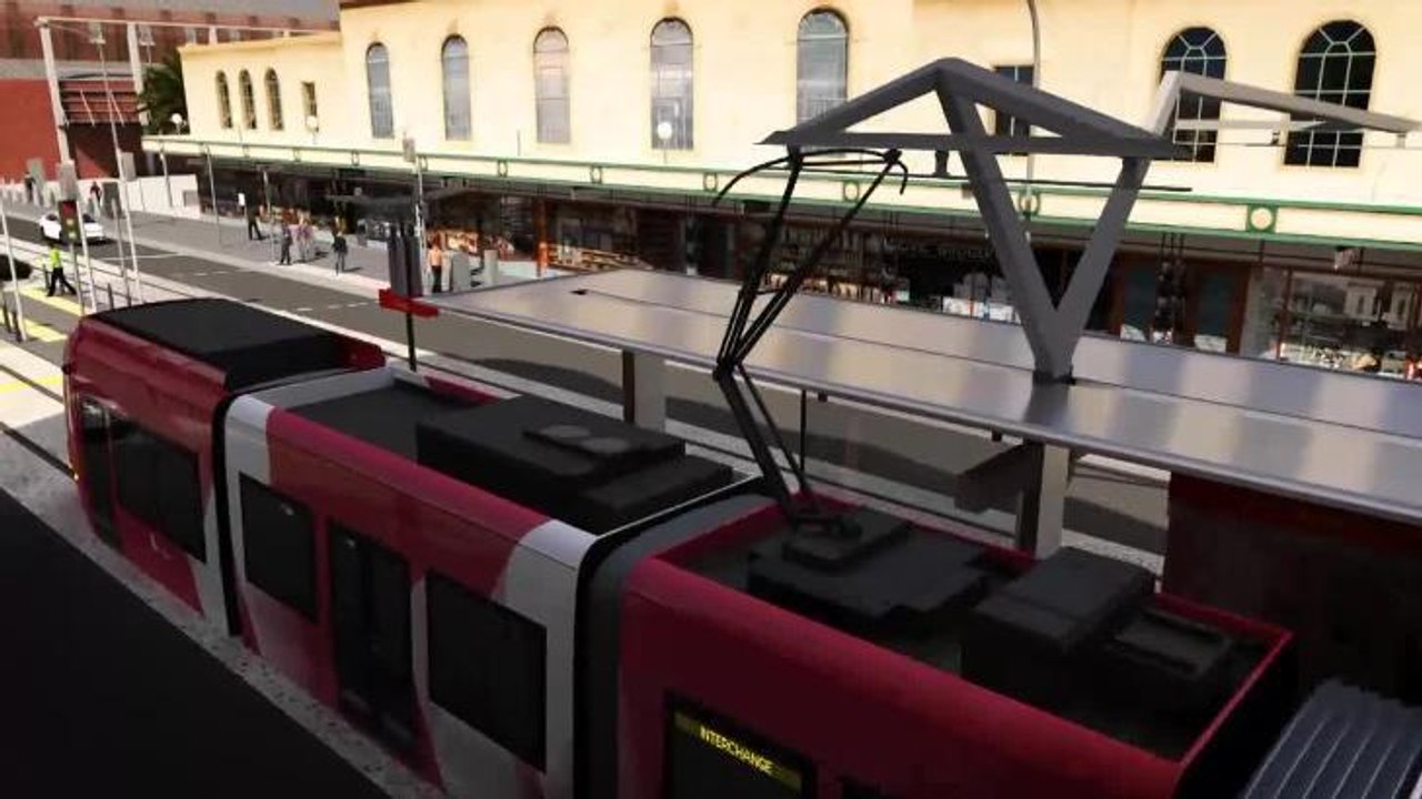 Newcastle light rail rendering Feb, 2018
