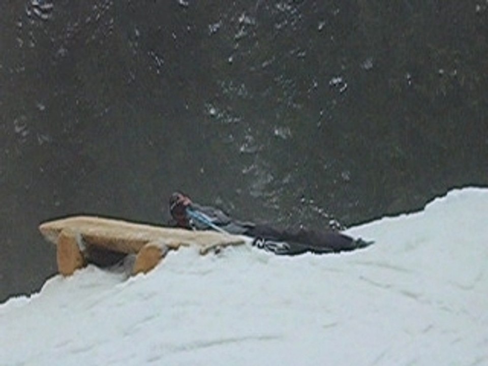 chute drole en ski
