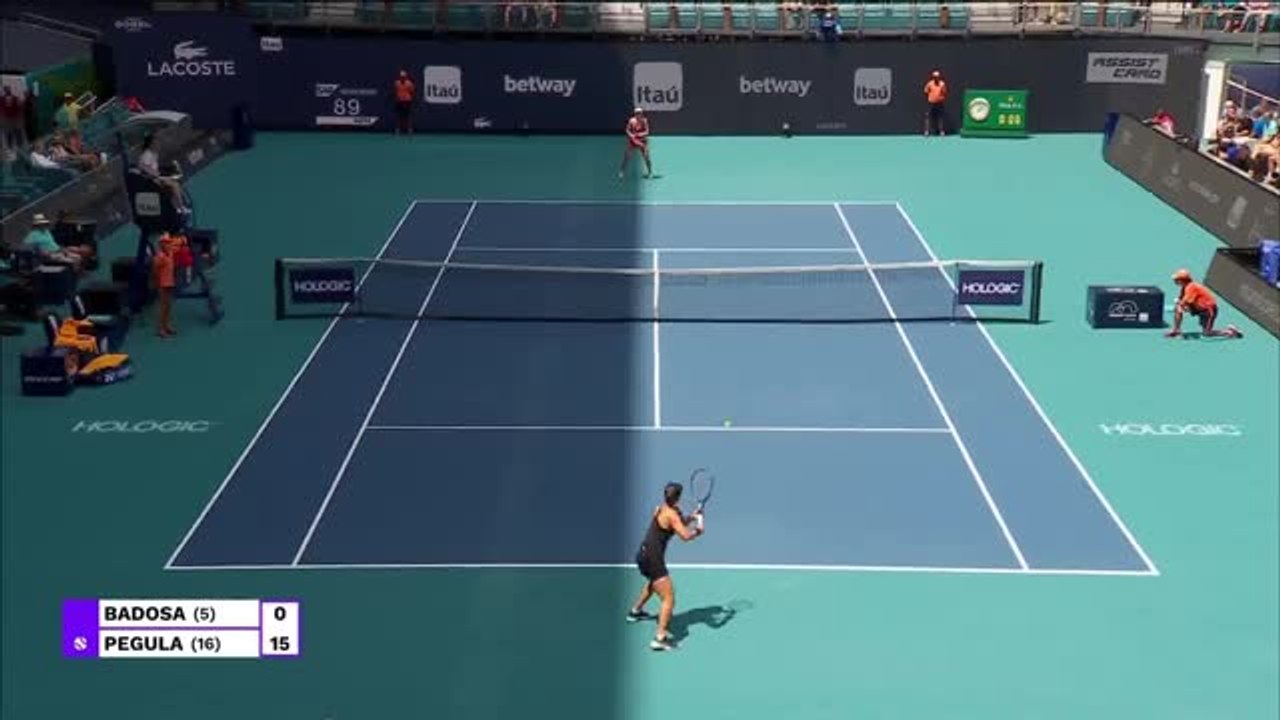 Highlights: Badosa muss gegen Pegula aufgeben