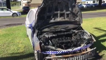 car torched in port fairy