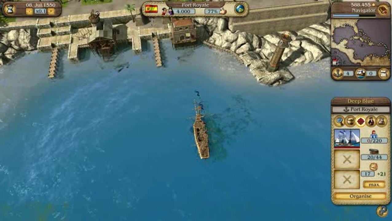 Port Royale 3 : Tutoriel - Convois et batailles