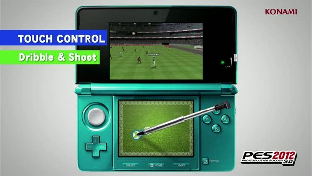 Pro Evolution Soccer 2012 3D : Commandes tactiles