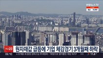 원자재값 급등에 기업 체감경기 3개월째 하락