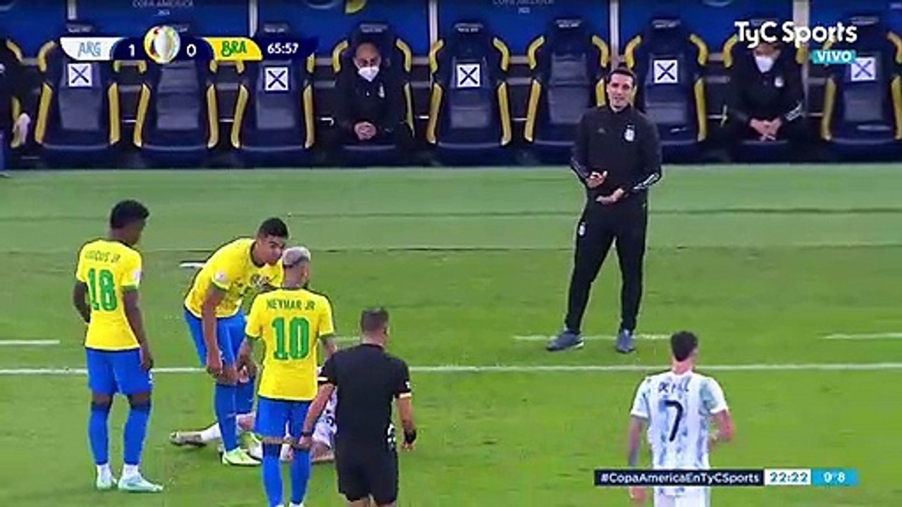 Argentina vs Brasil - Copa América Brasil 2021 (FINAL) Parte 2 de 3 - SEGUNDO TIEMPO