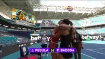 Pegula moves into Miami last four against unwell Badosa
