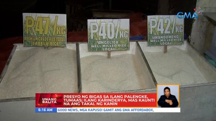 Presyo ng bigas sa ilang palengke, tumaas; ilang karinderya, mas kaunti na ang takal ng kanin | UB