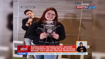 Radiologic technologist, naging milyonaryo sa loob ng 9 na buwan bilang may-ari ng online franchise | UB