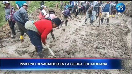 LLuvias siguen causando afectaciones en Cotopaxi e imbabura