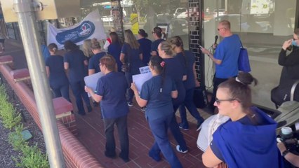 Albury nurses strike