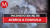 Coahuila envía brigada a límites con Nuevo León por incendio forestal; ofrecerán apoyo aéreo