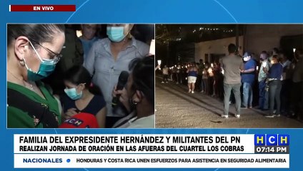 Realizan Jornada de Oración pidiendo por el expresidente Juan Orlando Hernández