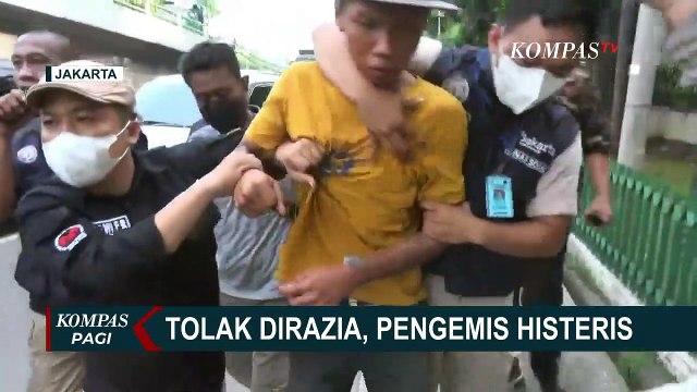 Razia Penyandang Masalah Kesejahteraan Sosial di Kawasan Pluit, 11 Orang Dibawa ke Panti Sosial