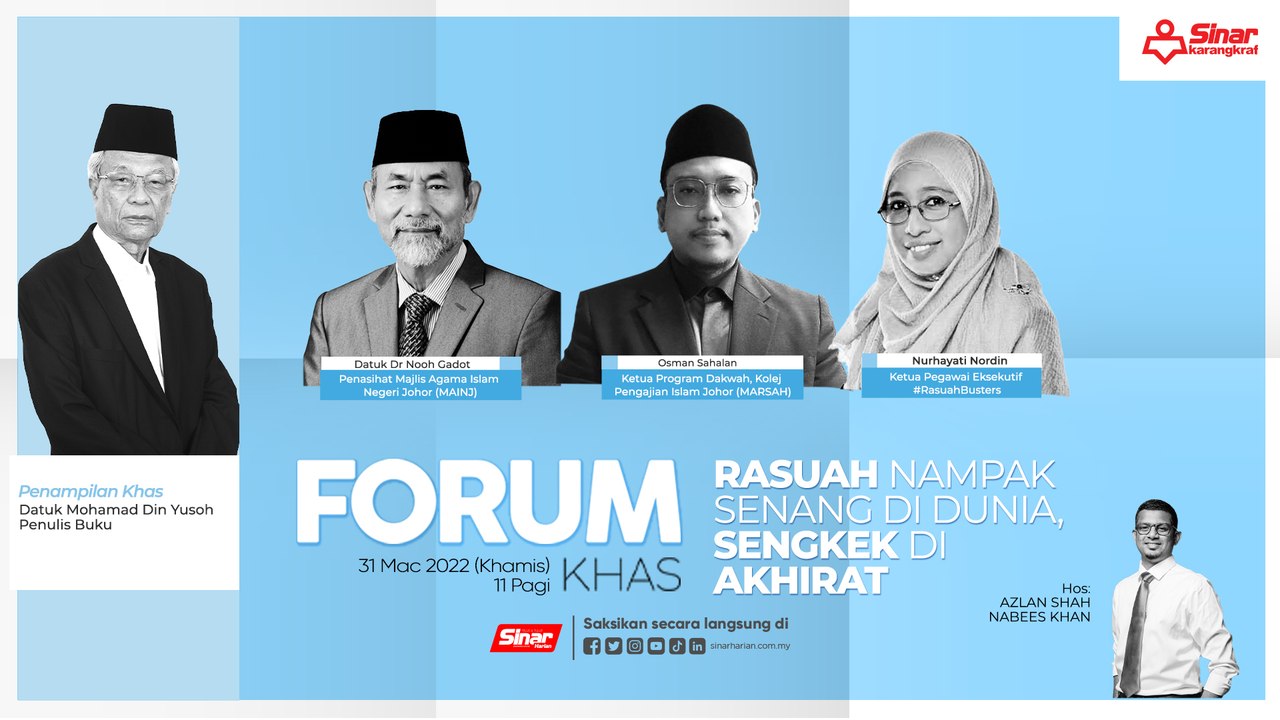 [LIVE] Rasuah nampak senang di dunia, sengkek di akhirat