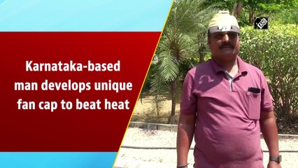 Karnataka-based man develops unique fan cap to beat heat