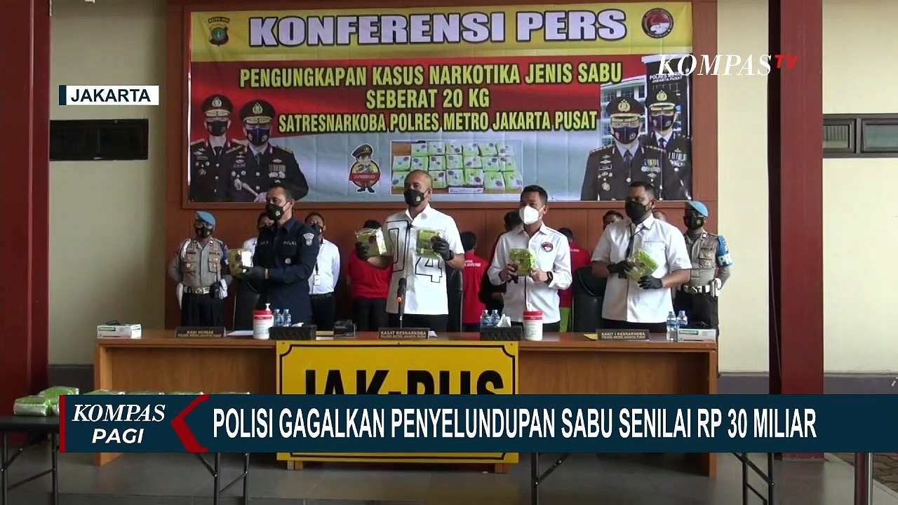 Polisi Tangkap 5 Kurir Saat Hendak Antarkan Sabu Menuju Lampung dan Jakarta, 20 Kilogram Sabu Disita
