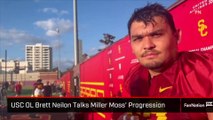 USC OL Brett Neilon Talks Miller Moss' QB Progression