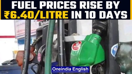 Petrol & diesel prices hiked by 80 paise/litre | Fuel prices rise 9th time in 10 days| Oneindia News