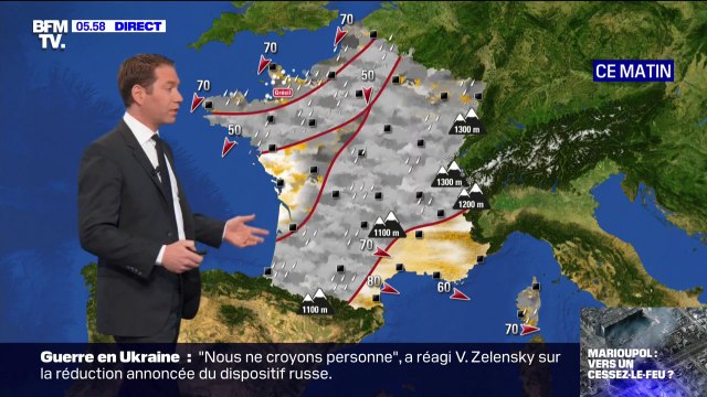 Un peu de neige attendu au Nord ce jeudi, et beaucoup de pluie ailleurs