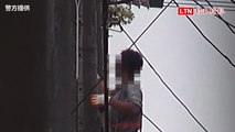 狡猾男偽裝「第四台」施工人員 盜剪3000公斤路燈電線