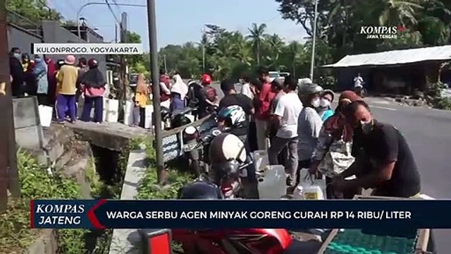 Warga Serbu Agen Minyak Goreng Curah Rp 14 Ribu Per Liter