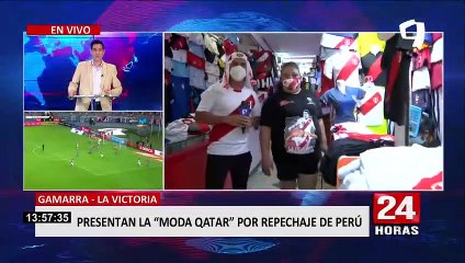 Comerciantes de Gamarra presentan "moda Qatar" por pase a repechaje