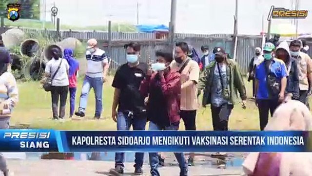 Kapolresta Sidoarjo Pantau Vaksinasi Booster untuk Buruh