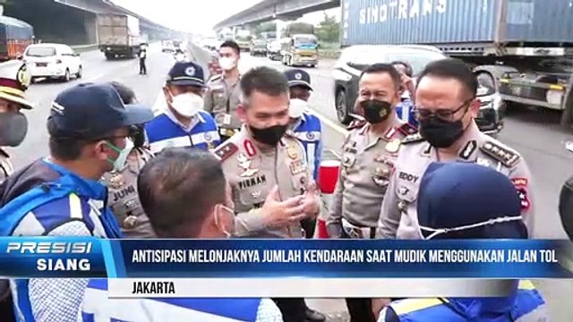 Kakorlantas Polri Cek Persiapan Fisik Jalur Mudik Tol Cikampek