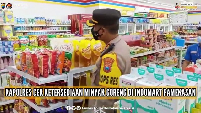 Kapolres Pamekasan Cek Ketersediaan Minyak Goreng Dan Sembako Menjelang Bulan Ramadhan