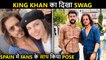 Hotness Alert! Shah Rukh Flaunts His Long Hair, Poses With Fans In Spain, Wraps Pathaan Schedule
