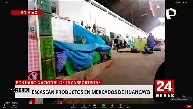 Paro de transportistas: principales mercados cierran ante ausencia de clientes en Huancayo