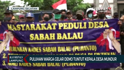 Puluhan Warga Gelar Demo Tuntut Kepala Desa Mundur