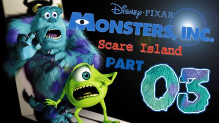 Monsters Inc Scare Island Walkthrough Part 3 (PS2) 100% Urban Training Field [Gold]