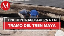 Aparece socavón, ahora en construcción del Tren Maya