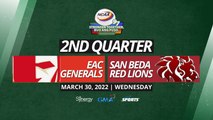 San Beda Red Lions vs EAC Generals | Second Quarter | NCAA Season 97