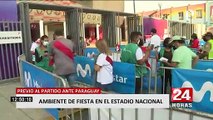 Así se vivió la previa del Perú - Paraguay en las afueras del Estadio Nacional