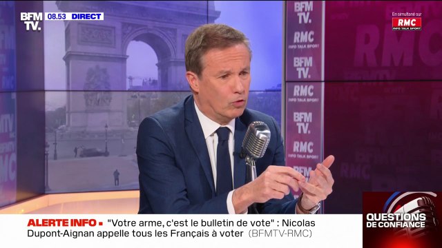 Nicolas Dupont-Aignan: Je serai très heureux de ne pas être candidat si le pays allait bien et qu'il y avait un bon président