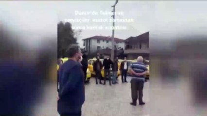 Minibüs ve taksiciler zamlara isyan etti, kontak kapattı!
