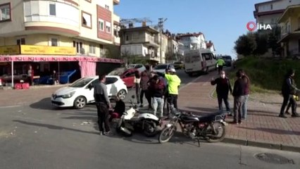 Hurdaya ayrılan motosiklet ile kaza izlerken yakalandı, polise "Bu defa görmezden gelin" dedi
