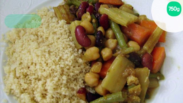 Tajine de légumes et légumes secs