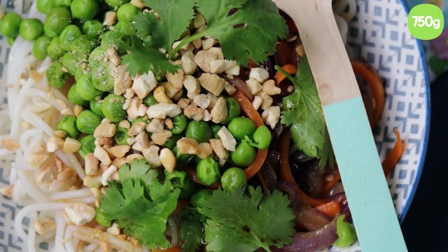 Pad thaï avec des spaghetti de riz bio & sans gluten