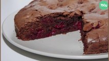 Gâteau chocolat et aux framboises