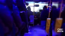 Minibüs şoförü ile yolcular arasında tartışma