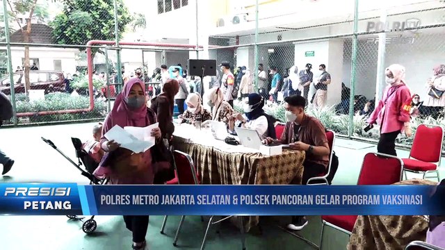 Polsek Pancoran Gelar Vaksinasi Covid-19 Booster di Apartemen Kalibata City