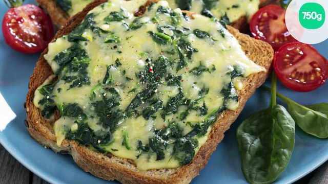 Tartines aux épinards et fromage, faciles et gourmandes