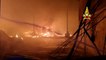 Incendio a Solignano sul Rubicone nel centro rifiuti, il video