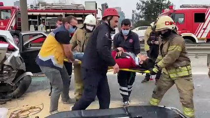 TEM Otoyolu'nda zincirleme kaza! Yaralılar var
