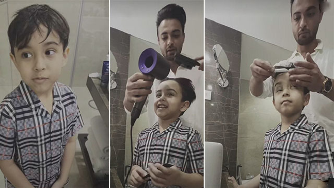 Salman Khan के Nephew Ahil Sharma का Father Aayush Sharma ने किया Hair Cut,Cute Video Viral |Boldsky