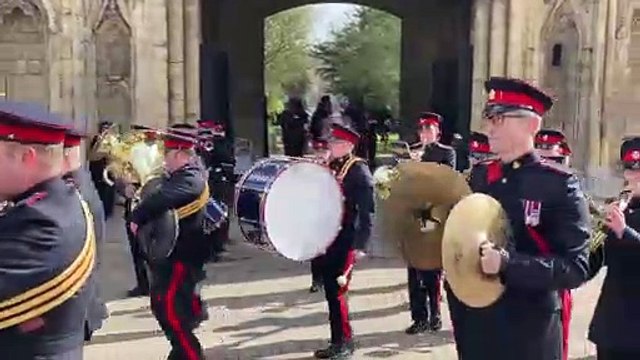 The start of the Freedom of Bury St Edmunds parade